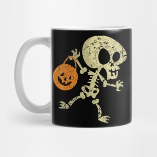 Halloween gifts for Boys Kids Dancing Skeleton Pumpkin Mug